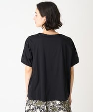 NHKGV60230 GIANNI LO GIUDICE(小さいサイズ)(メゾン ドゥ サンク) [セットアップ対応]ハイゲージ天竺無地カットソー ブラック