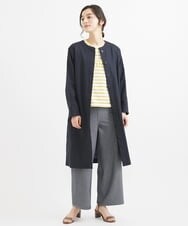 NHKGW33180 GIANNI LO GIUDICE(小さいサイズ)(メゾン ドゥ サンク) [日本製]エココットンロゴカットソー グレー×ホワイト