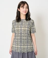 NHKHA01170 GIANNI LO GIUDICE(小さいサイズ)(メゾン ドゥ サンク) ジオメトリックプリントカットソープルオーバー グリーン