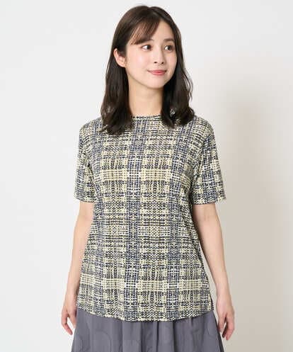 NHKHA01170 GIANNI LO GIUDICE(小さいサイズ) [接触冷感]ジオメトリックプリントカットソー