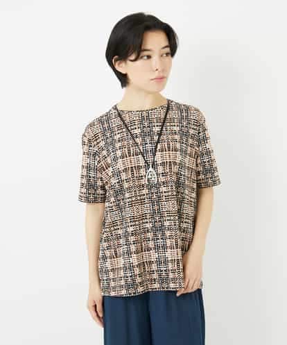 NHKHA01170 GIANNI LO GIUDICE(小さいサイズ) [接触冷感]ジオメトリックプリントカットソー