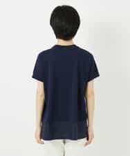 NHKHA02230 GIANNI LO GIUDICE(小さいサイズ)(メゾン ドゥ サンク) コットン天竺しずくプリントカットソープルオーバー ネイビー