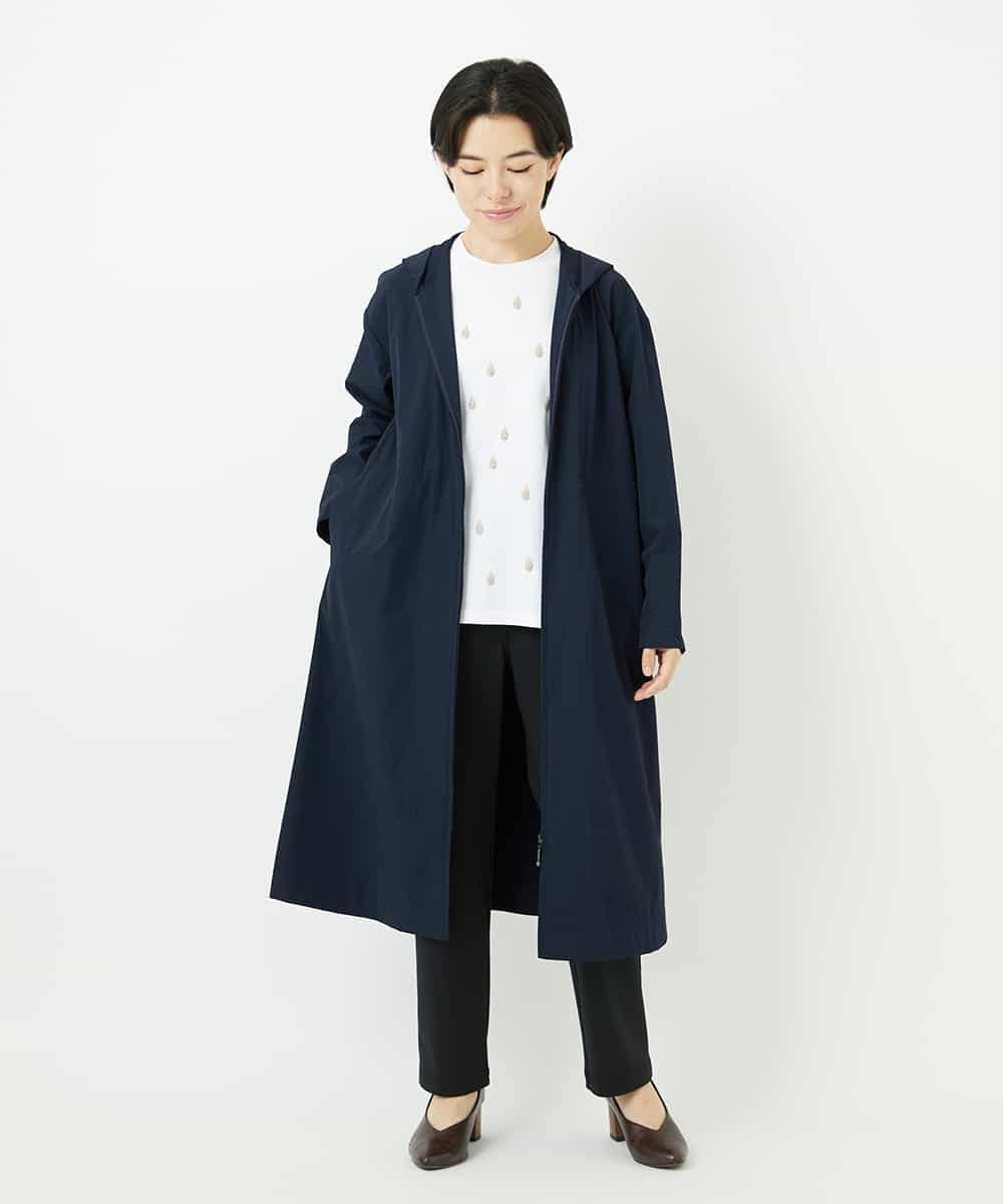 NHKHA02230 GIANNI LO GIUDICE(小さいサイズ)(メゾン ドゥ サンク) コットン天竺しずくプリントカットソープルオーバー ネイビー