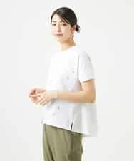 NHKHA02230 GIANNI LO GIUDICE(小さいサイズ)(メゾン ドゥ サンク) コットン天竺しずくプリントカットソープルオーバー ホワイト