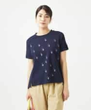 NHKHA02230 GIANNI LO GIUDICE(小さいサイズ)(メゾン ドゥ サンク) コットン天竺しずくプリントカットソープルオーバー ホワイト