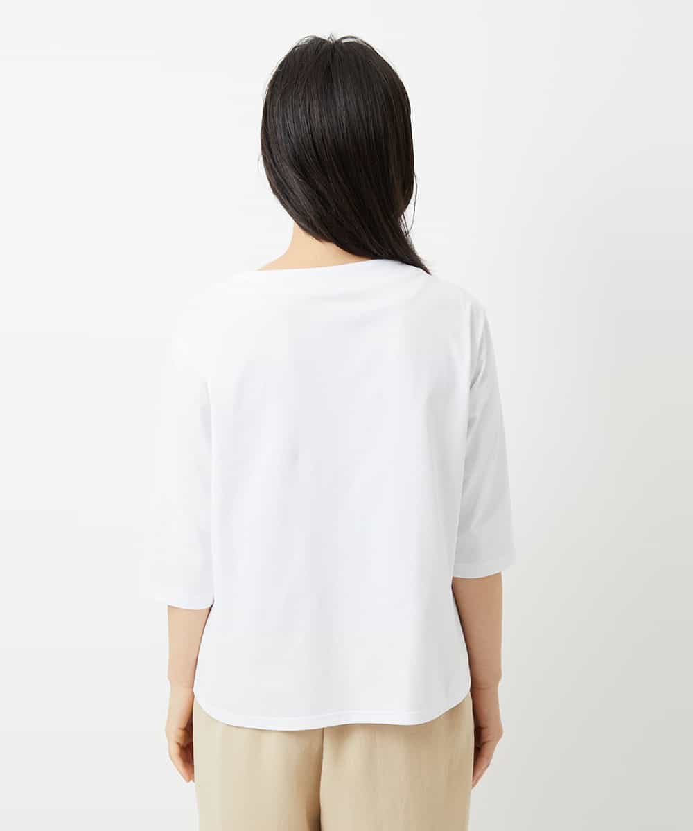 NHKHD01150 GIANNI LO GIUDICE(小さいサイズ)(メゾン ドゥ サンク) 天竺フォトプリントTシャツ ホワイト