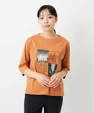NHKHD01150 GIANNI LO GIUDICE(小さいサイズ)(メゾン ドゥ サンク) 天竺フォトプリントTシャツ ホワイト