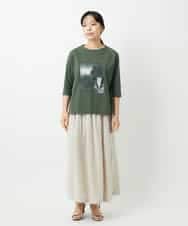 NHKHD01150 GIANNI LO GIUDICE(小さいサイズ)(メゾン ドゥ サンク) 天竺フォトプリントTシャツ ホワイト