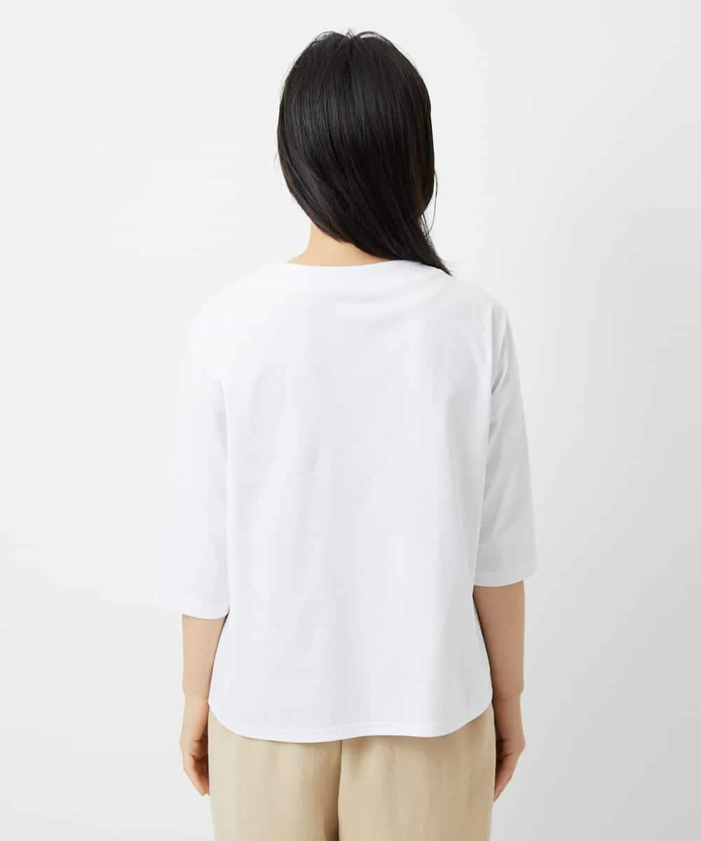 NHKHD01150 GIANNI LO GIUDICE(小さいサイズ)(メゾン ドゥ サンク) 天竺フォトプリントTシャツ ホワイト