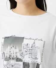 NHKHD01150 GIANNI LO GIUDICE(小さいサイズ)(メゾン ドゥ サンク) 天竺フォトプリントTシャツ ホワイト