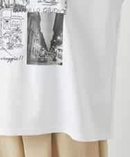 NHKHD01150 GIANNI LO GIUDICE(小さいサイズ)(メゾン ドゥ サンク) 天竺フォトプリントTシャツ ホワイト