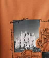 NHKHD01150 GIANNI LO GIUDICE(小さいサイズ)(メゾン ドゥ サンク) 天竺フォトプリントTシャツ ホワイト