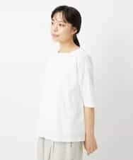NHKHD04110 GIANNI LO GIUDICE(小さいサイズ)(メゾン ドゥ サンク) [日本製]クールローレルスカイコットTシャツ ホワイト