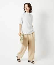 NHKHD68150 GIANNI LO GIUDICE(小さいサイズ)(メゾン ドゥ サンク) [日本製]ドットタックハイネックカットソー ホワイト