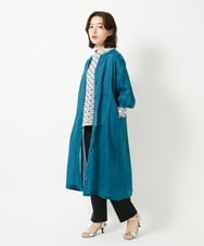 NHKHF89150 GIANNI LO GIUDICE(小さいサイズ)(メゾン ドゥ サンク) ジオメトリックプリントボトルネックカットソー ネイビー