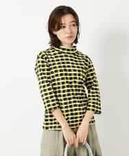 NHKHF92230 GIANNI LO GIUDICE(小さいサイズ)(メゾン ドゥ サンク) [日本製]イレギュラードットプリントカットソー ネイビー