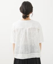 NHKHW06230 GIANNI LO GIUDICE(小さいサイズ)(メゾン ドゥ サンク) ウォッシャブルリネンカットソー グリーン
