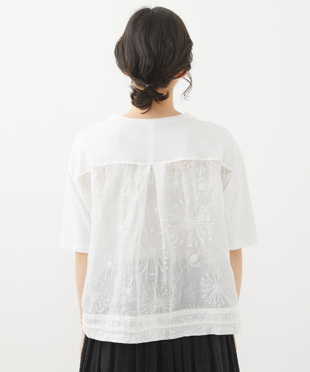 NHKHW06230 GIANNI LO GIUDICE(小さいサイズ)(メゾン ドゥ サンク) ウォッシャブルリネンカットソー グリーン