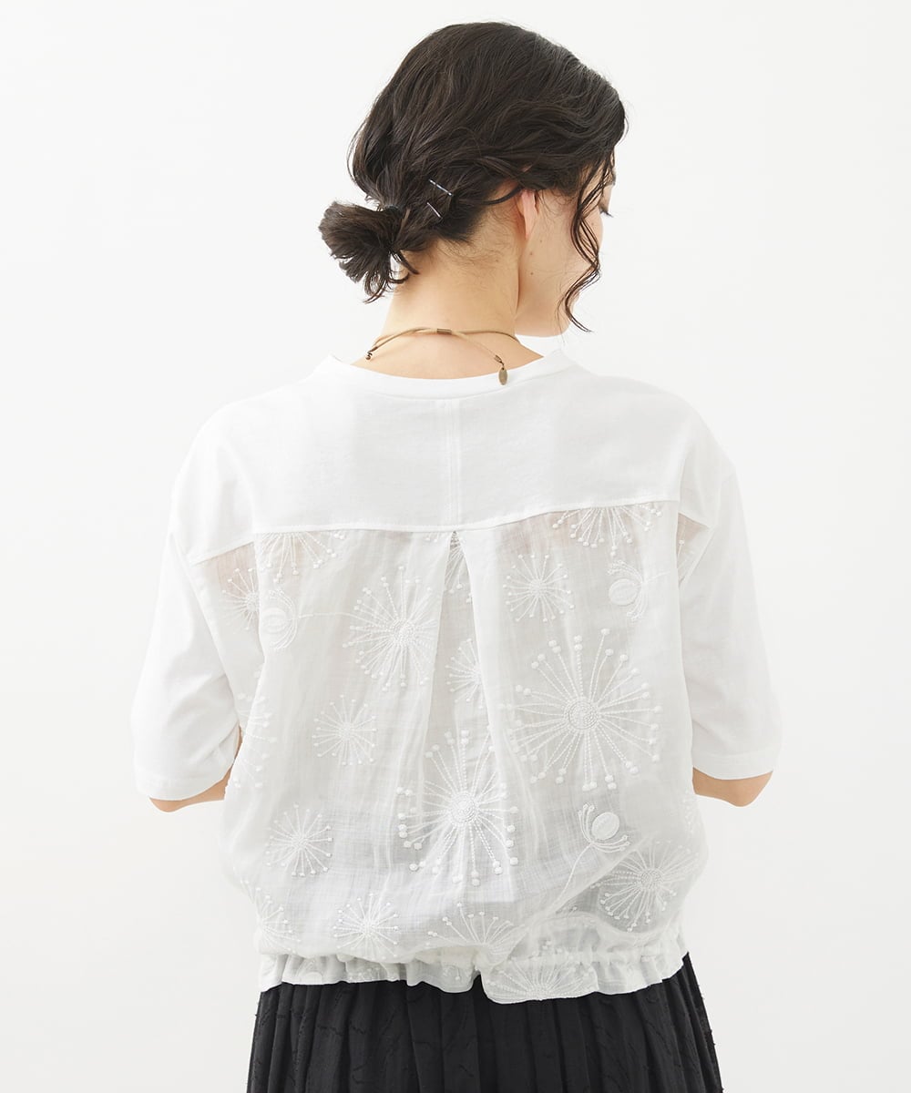 NHKHW06230 GIANNI LO GIUDICE(小さいサイズ)(メゾン ドゥ サンク) ウォッシャブルリネンカットソー グリーン
