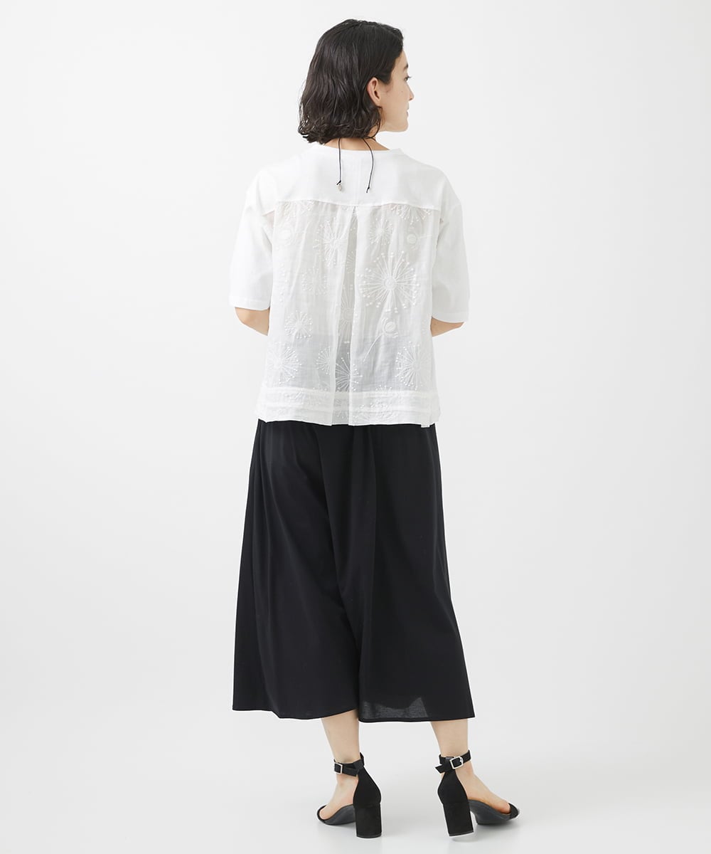NHKHW06230 GIANNI LO GIUDICE(小さいサイズ)(メゾン ドゥ サンク) ウォッシャブルリネンカットソー グリーン