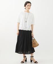 NHKHW06230 GIANNI LO GIUDICE(小さいサイズ)(メゾン ドゥ サンク) ウォッシャブルリネンカットソー グリーン