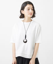 NHKHW06230 GIANNI LO GIUDICE(小さいサイズ)(メゾン ドゥ サンク) ウォッシャブルリネンカットソー グリーン