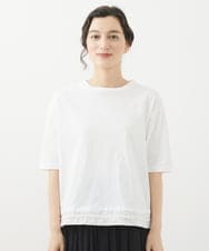 NHKHW06230 GIANNI LO GIUDICE(小さいサイズ)(メゾン ドゥ サンク) ウォッシャブルリネンカットソー グリーン