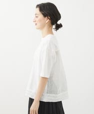 NHKHW06230 GIANNI LO GIUDICE(小さいサイズ)(メゾン ドゥ サンク) ウォッシャブルリネンカットソー グリーン