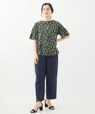 NHKHW23220 GIANNI LO GIUDICE(小さいサイズ)(メゾン ドゥ サンク) [日本製]クレセントプリントカットソー ホワイト系