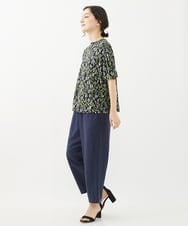 NHKHW23220 GIANNI LO GIUDICE(小さいサイズ)(メゾン ドゥ サンク) [日本製]クレセントプリントカットソー ホワイト系