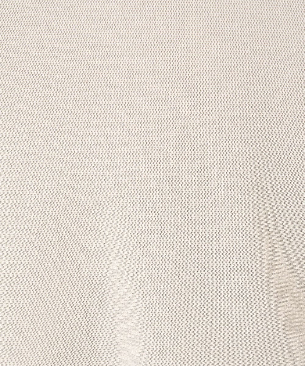 NHKHX90090 GIANNI LO GIUDICE(小さいサイズ)(メゾン ドゥ サンク) [日本製]ナイロンチュールハイネックカットソー ライトグレー