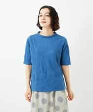 NHKJB11160 GIANNI LO GIUDICE(小さいサイズ)(メゾン ドゥ サンク) [日本製]キャッチワッシャーカットソー ブルー