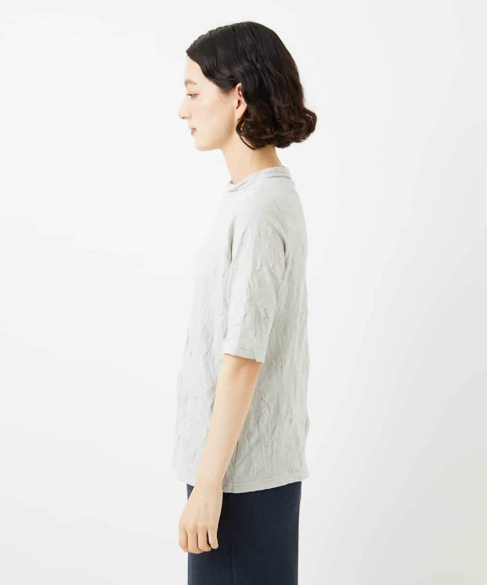 NHKJB11160 GIANNI LO GIUDICE(小さいサイズ)(メゾン ドゥ サンク) [日本製]キャッチワッシャーカットソー ライトグレー