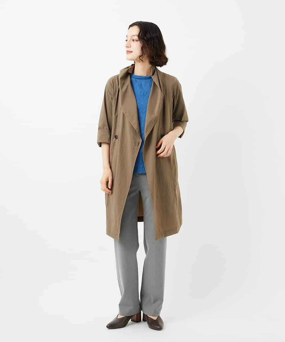 NHKJB11160 GIANNI LO GIUDICE(小さいサイズ)(メゾン ドゥ サンク) [日本製]キャッチワッシャーカットソー ライトグレー