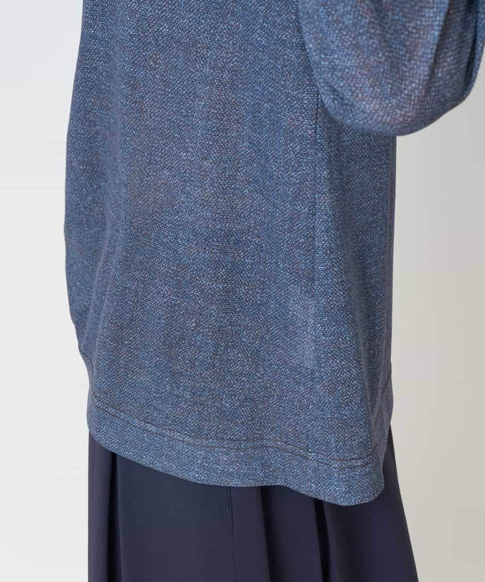 NHKJB83210 GIANNI LO GIUDICE(小さいサイズ)(メゾン ドゥ サンク) [セットアップ対応]デニムライクプリントプルオーバー ネイビー