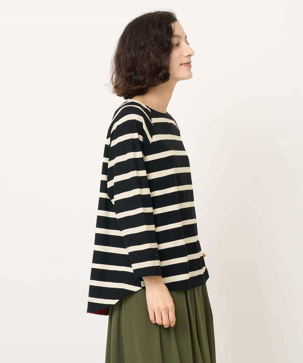 NHKJC21200 GIANNI LO GIUDICE(小さいサイズ)(メゾン ドゥ サンク) [日本製]強撚コットンドットカットソー ベージュ系