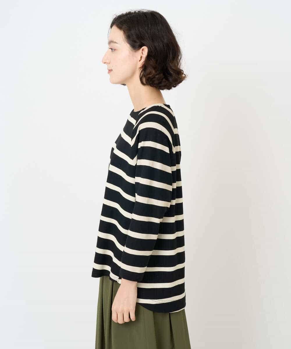NHKJC21200 GIANNI LO GIUDICE(小さいサイズ)(メゾン ドゥ サンク) [日本製]強撚コットンドットカットソー ベージュ系