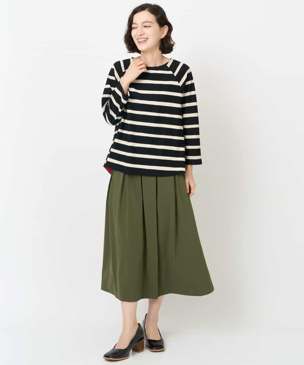 NHKJC21200 GIANNI LO GIUDICE(小さいサイズ)(メゾン ドゥ サンク) [日本製]強撚コットンドットカットソー ベージュ系