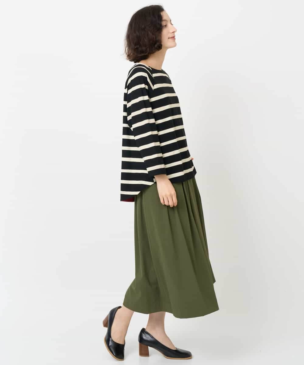NHKJC21200 GIANNI LO GIUDICE(小さいサイズ)(メゾン ドゥ サンク) [日本製]強撚コットンドットカットソー ベージュ系
