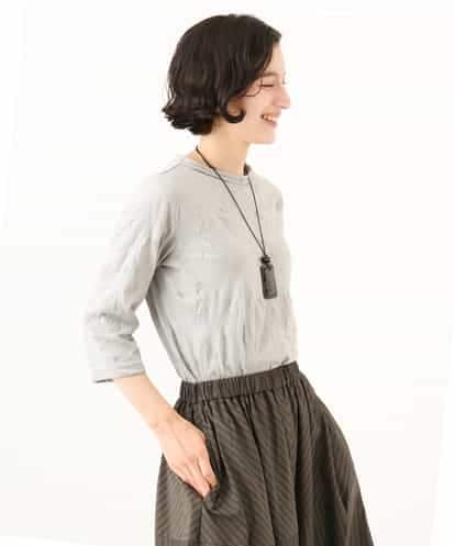 NHKJD11160 GIANNI LO GIUDICE(小さいサイズ) [日本製]キャッチワッシャージャカードプルオーバー