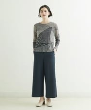 NHKJQ02220 GIANNI LO GIUDICE(小さいサイズ)(メゾン ドゥ サンク) パッチワークプリントカットソー ブルーグリーン系