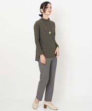NHKJS12190 GIANNI LO GIUDICE(小さいサイズ)(メゾン ドゥ サンク) [日本製]イレギュラードットピンタックカットソー ネイビー