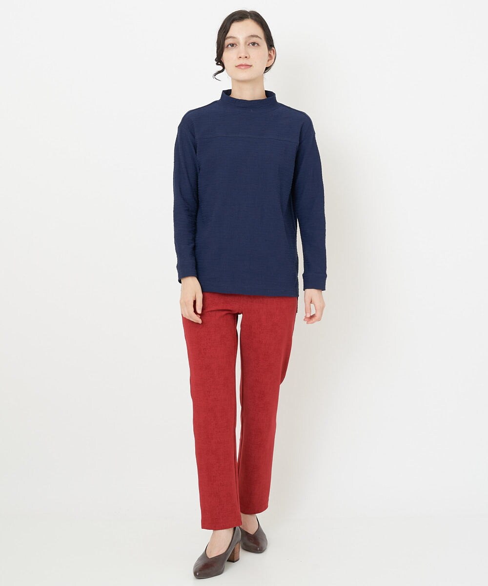 NHKJS12190 GIANNI LO GIUDICE(小さいサイズ)(メゾン ドゥ サンク) [日本製]イレギュラードットピンタックカットソー ネイビー