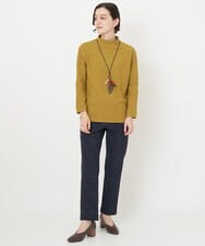 NHKJS12190 GIANNI LO GIUDICE(小さいサイズ)(メゾン ドゥ サンク) [日本製]イレギュラードットピンタックカットソー ネイビー