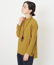 NHKJS12190 GIANNI LO GIUDICE(小さいサイズ)(メゾン ドゥ サンク) [日本製]イレギュラードットピンタックカットソー ネイビー