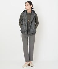NHKJS12190 GIANNI LO GIUDICE(小さいサイズ)(メゾン ドゥ サンク) [日本製]イレギュラードットピンタックカットソー ネイビー