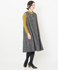 NHKJS12190 GIANNI LO GIUDICE(小さいサイズ)(メゾン ドゥ サンク) [日本製]イレギュラードットピンタックカットソー ネイビー
