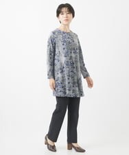 NHKJV51360 GIANNI LO GIUDICE(小さいサイズ)(メゾン ドゥ サンク) [日本製]ワンダーランドジャガードチュニック グレー系