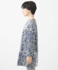 NHKJV51360 GIANNI LO GIUDICE(小さいサイズ)(メゾン ドゥ サンク) [日本製]ワンダーランドジャガードチュニック グレー系