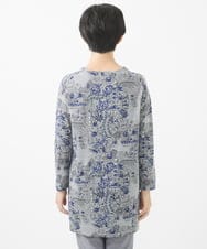 NHKJV51360 GIANNI LO GIUDICE(小さいサイズ)(メゾン ドゥ サンク) [日本製]ワンダーランドジャガードチュニック グレー系